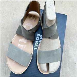 New SOREL Ella Sandal Sage Green - size 9